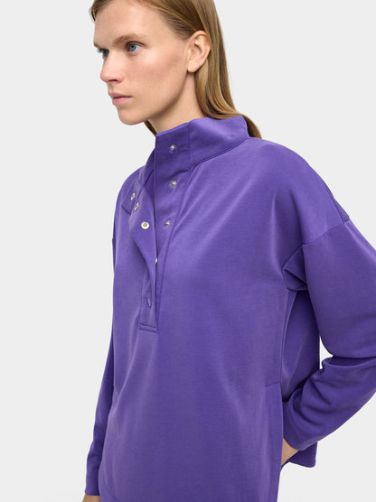 Sweatshirt With Buttons Soft Touch