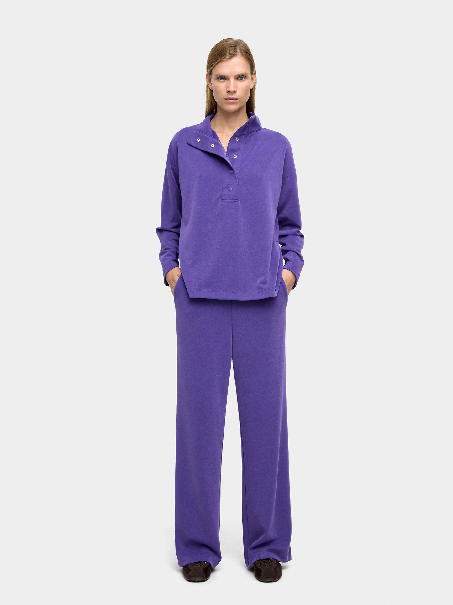 Sweatshirt With Buttons Soft Touch