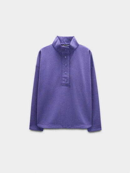 Sweatshirt With Buttons Soft Touch