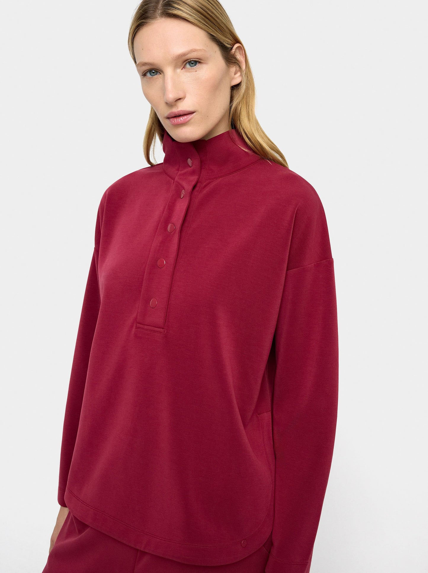 Sweatshirt With Buttons Soft Touch