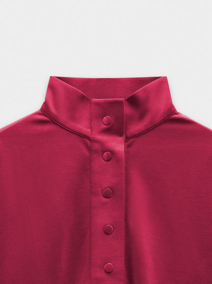 Sweatshirt With Buttons Soft Touch