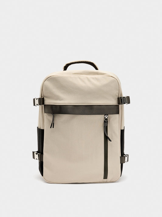 Extendable Nylon Cabin Backpack With Water-Repellent