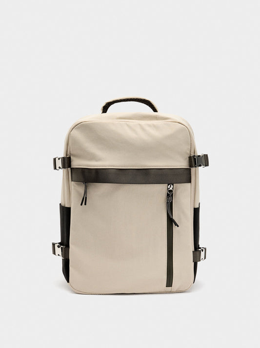 Extendable Nylon Cabin Backpack With Water-Repellent