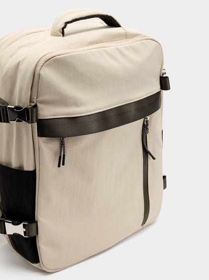 Extendable Nylon Cabin Backpack With Water-Repellent