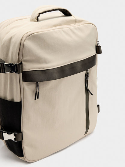 Extendable Nylon Cabin Backpack With Water-Repellent