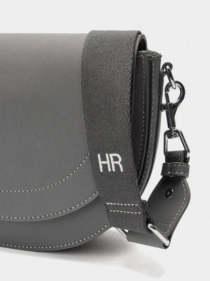Oval Crossbody Bag With Flap