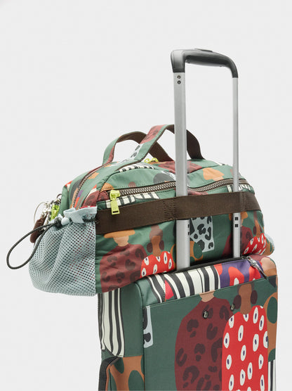 Travel Suitcase With Printed Nylon