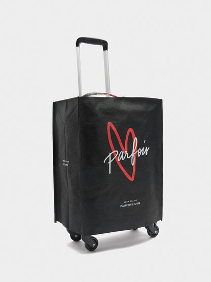 Travel Suitcase With Printed Nylon