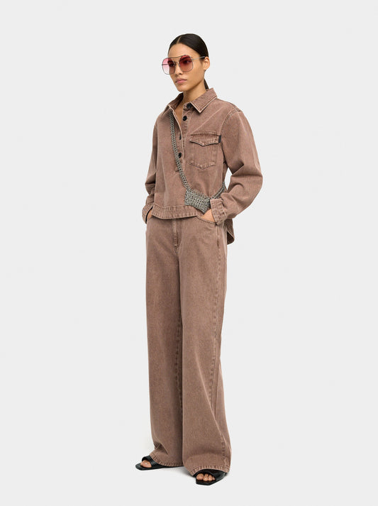 Denim Shirt With Pocket