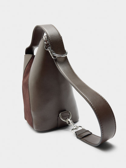 Bucket Bag With Leather Details