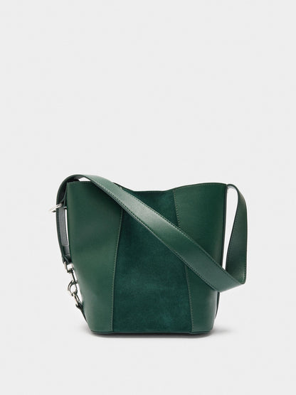 Bucket Bag With Leather Details