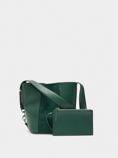 Bucket Bag With Leather Details