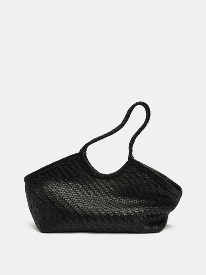 Woven Leather Shopper Bag