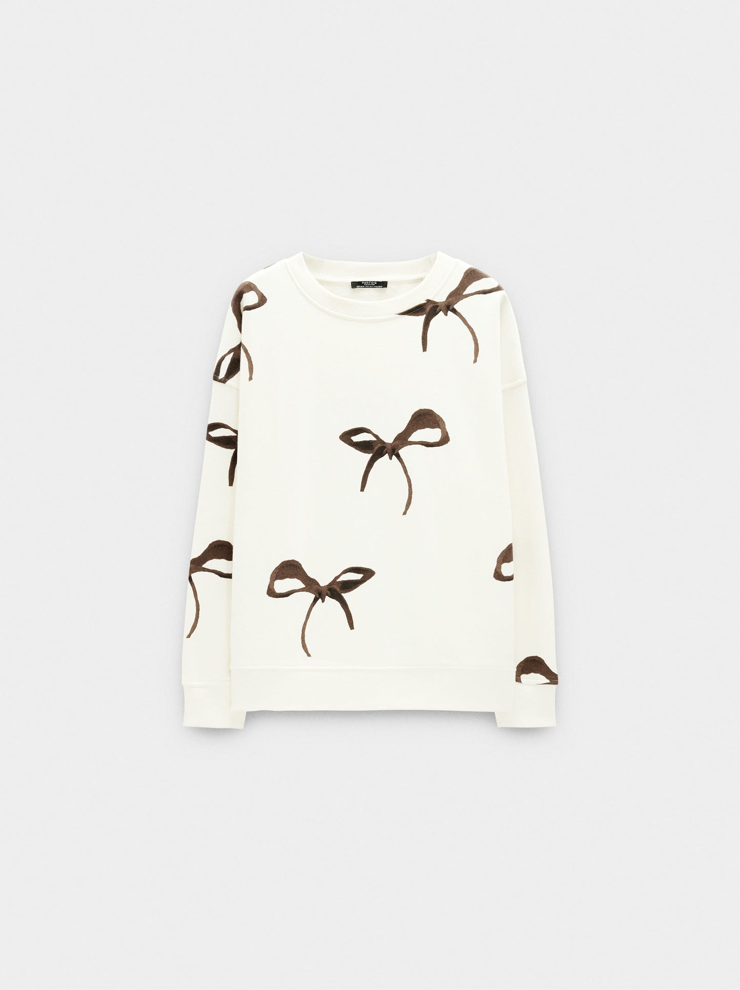 Sweatshirt With Printed Bows