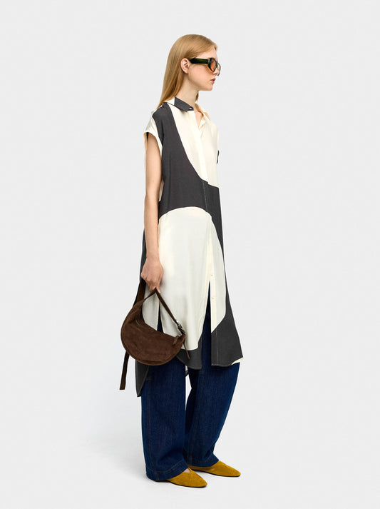 Printed Shirt Dress