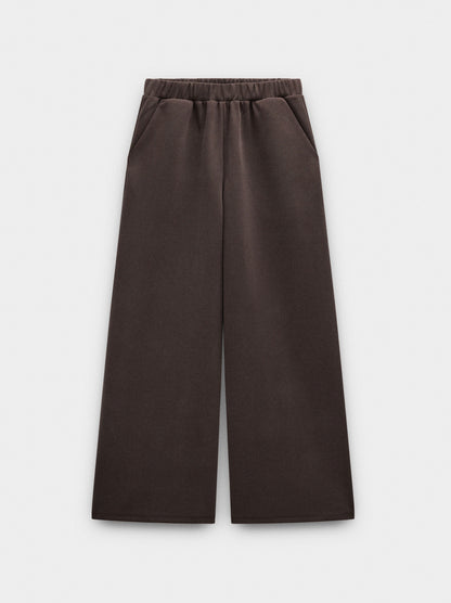 Straight Pants With Elastic Waist