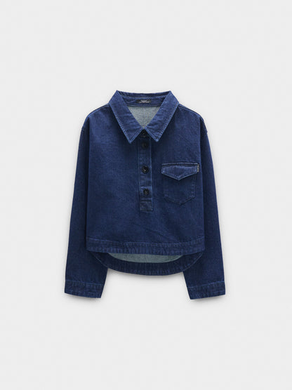 Denim Shirt With Pocket