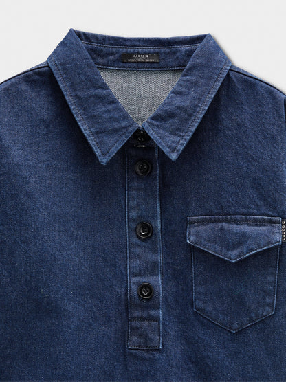 Denim Shirt With Pocket