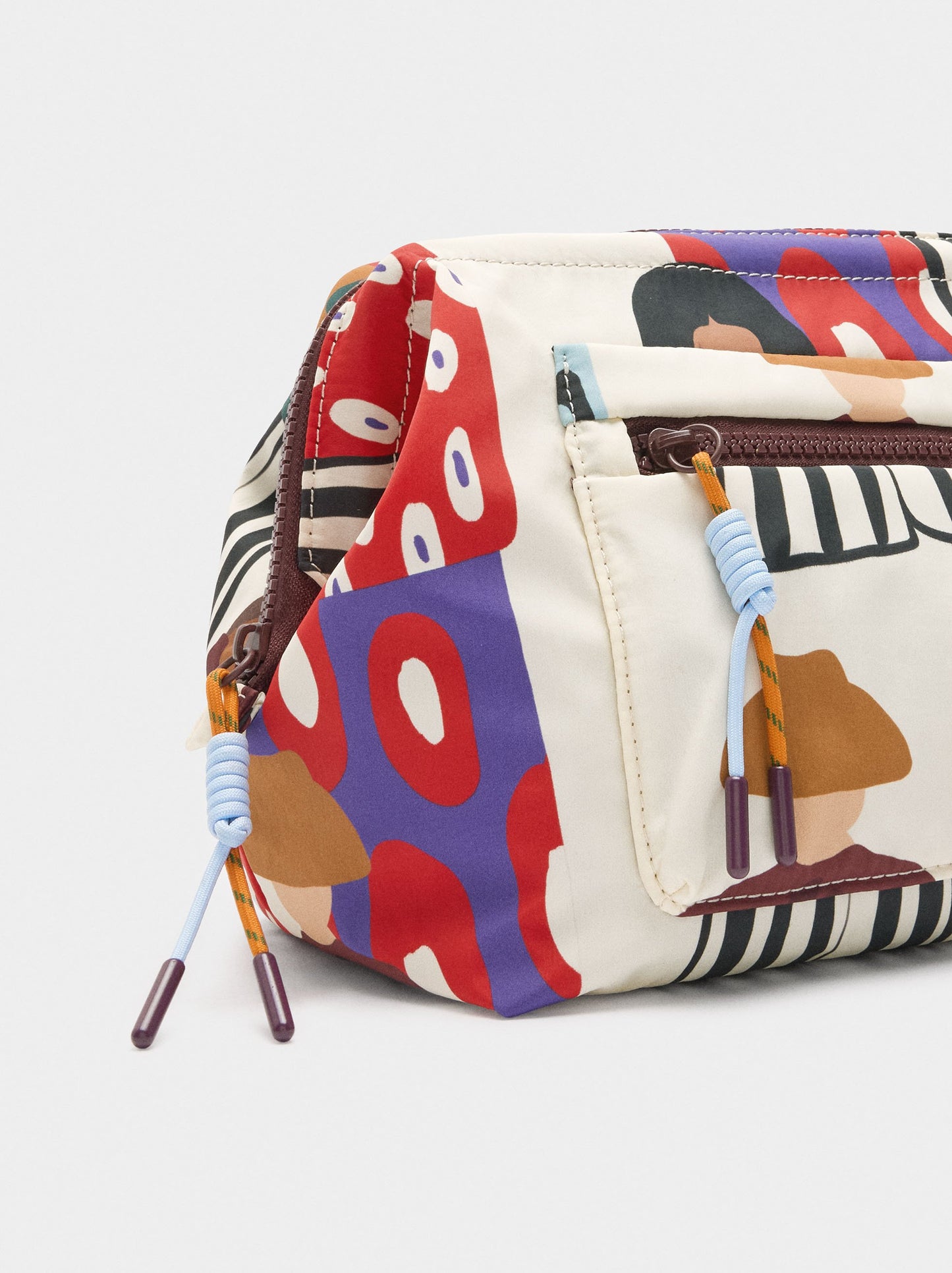 Printed Nylon Toiletry Bag