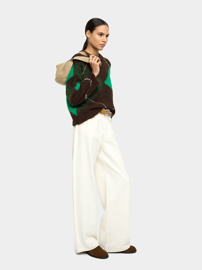 Sweater With Jacquard Knit