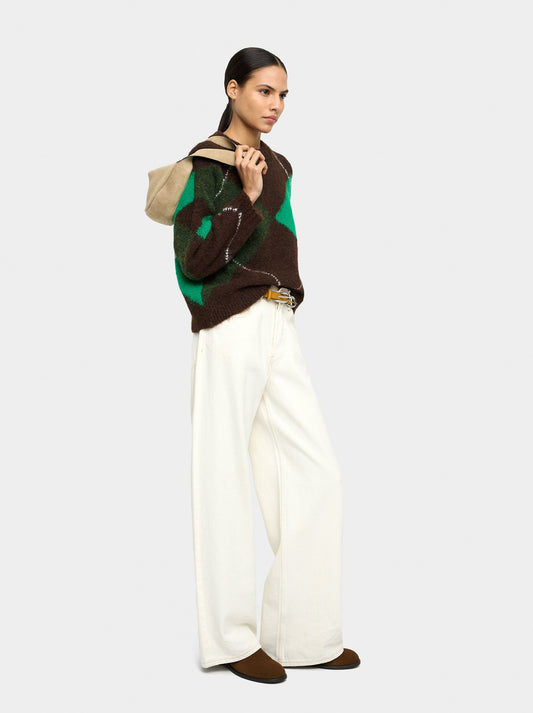 Sweater With Jacquard Knit