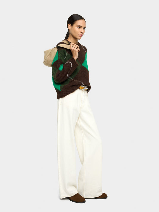 Sweater With Jacquard Knit