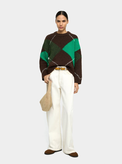 Sweater With Jacquard Knit