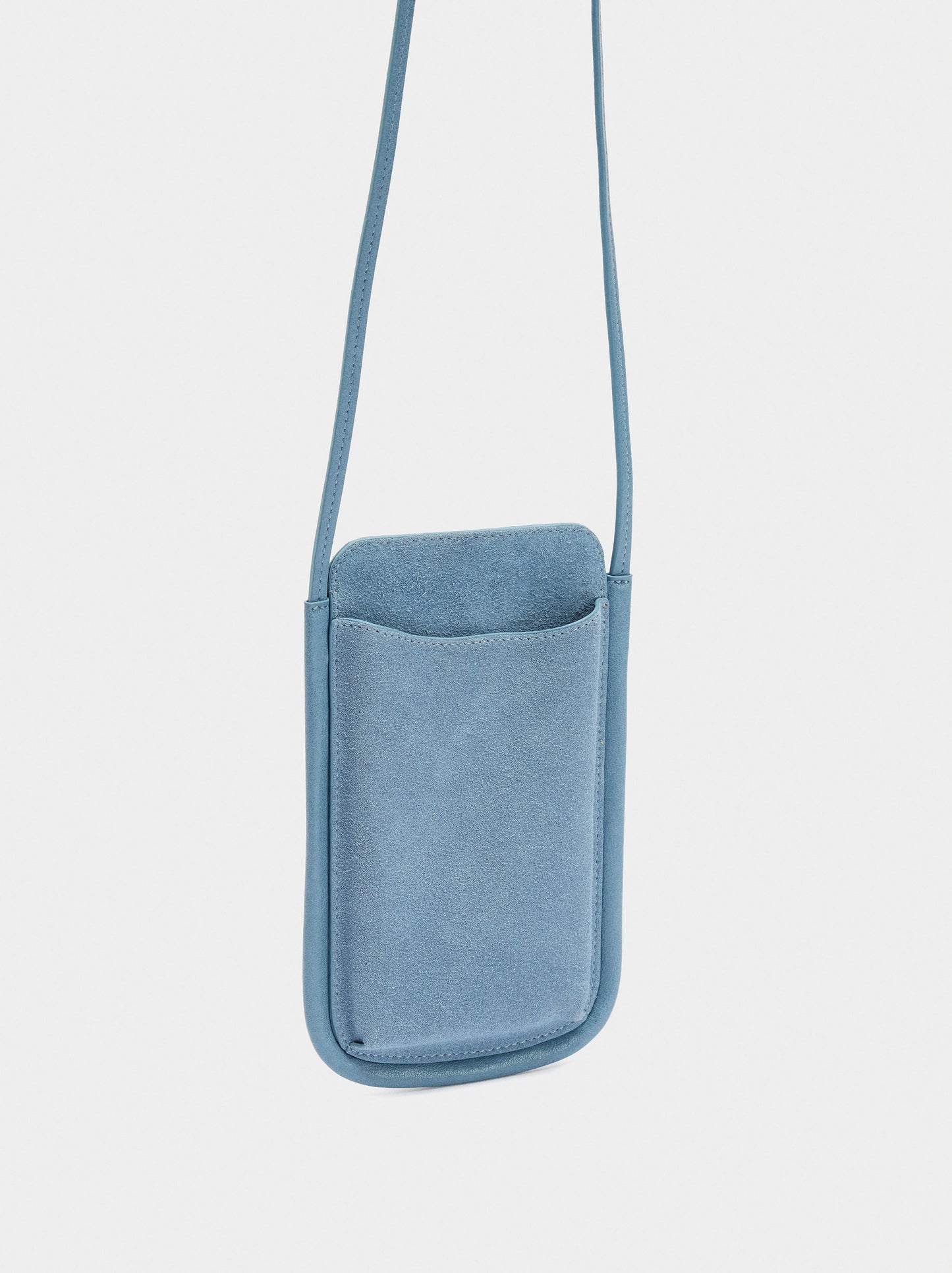 Mobile Phone Bag With Leather Details