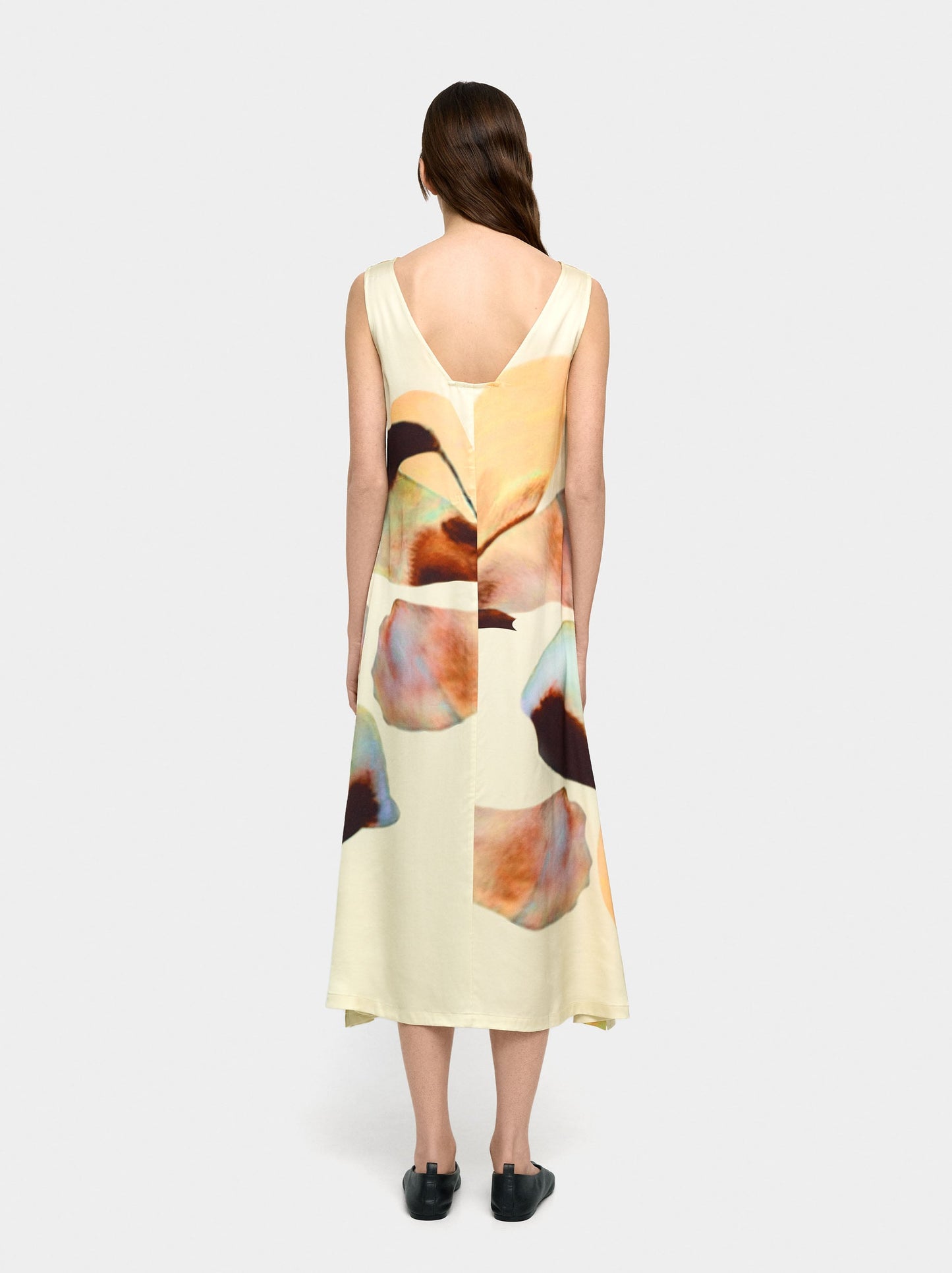 Printed Floral Midi Dress