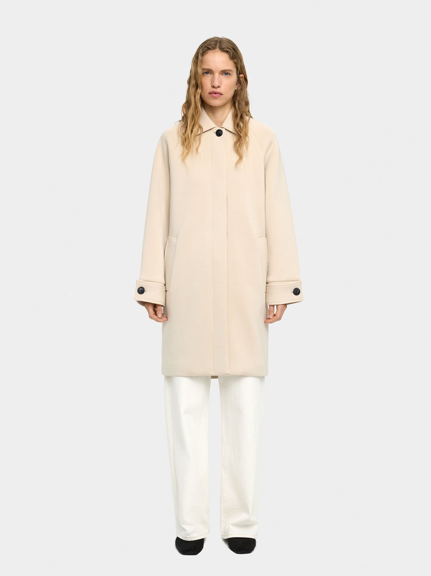 Coat With A Soft Texture And Lining