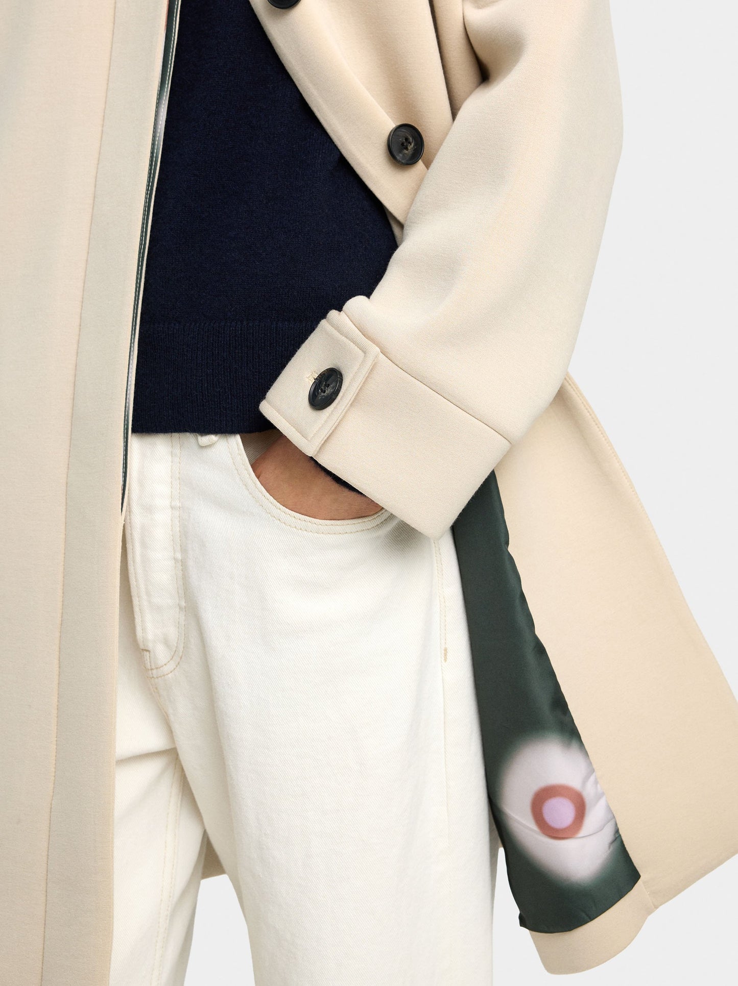 Coat With A Soft Texture And Lining