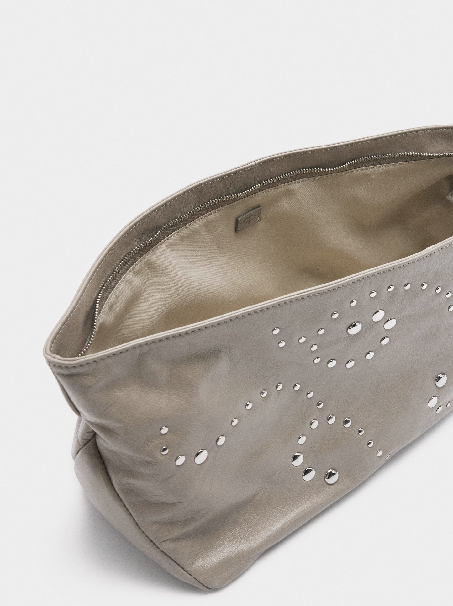 Leather Envelope Party Bag With Studs