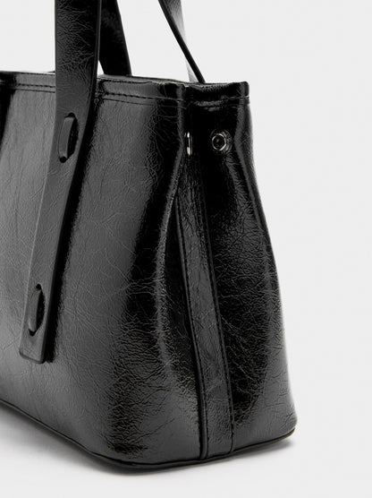Tote Bag With Cracked Effect