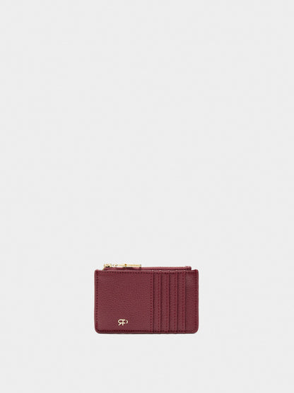 Card Holder With Zipper Closure
