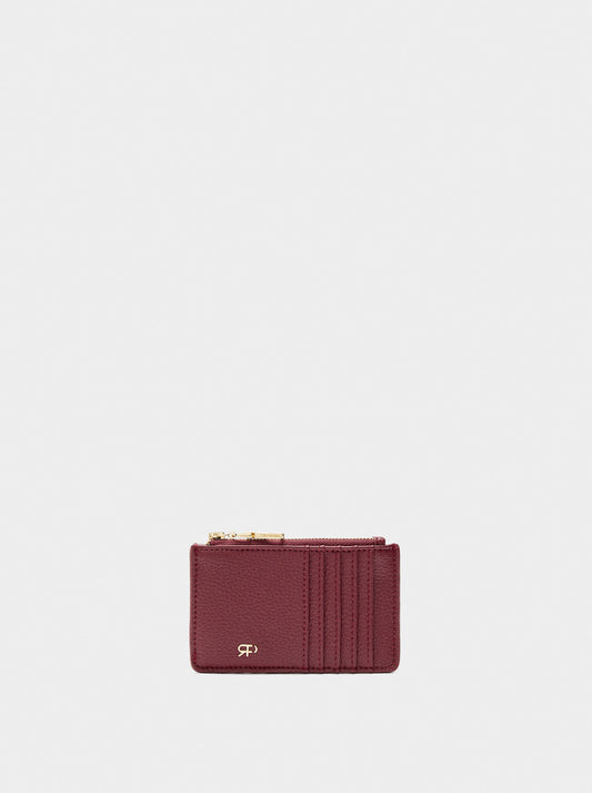 Card Holder With Zipper Closure