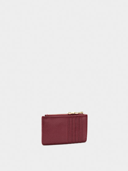 Card Holder With Zipper Closure