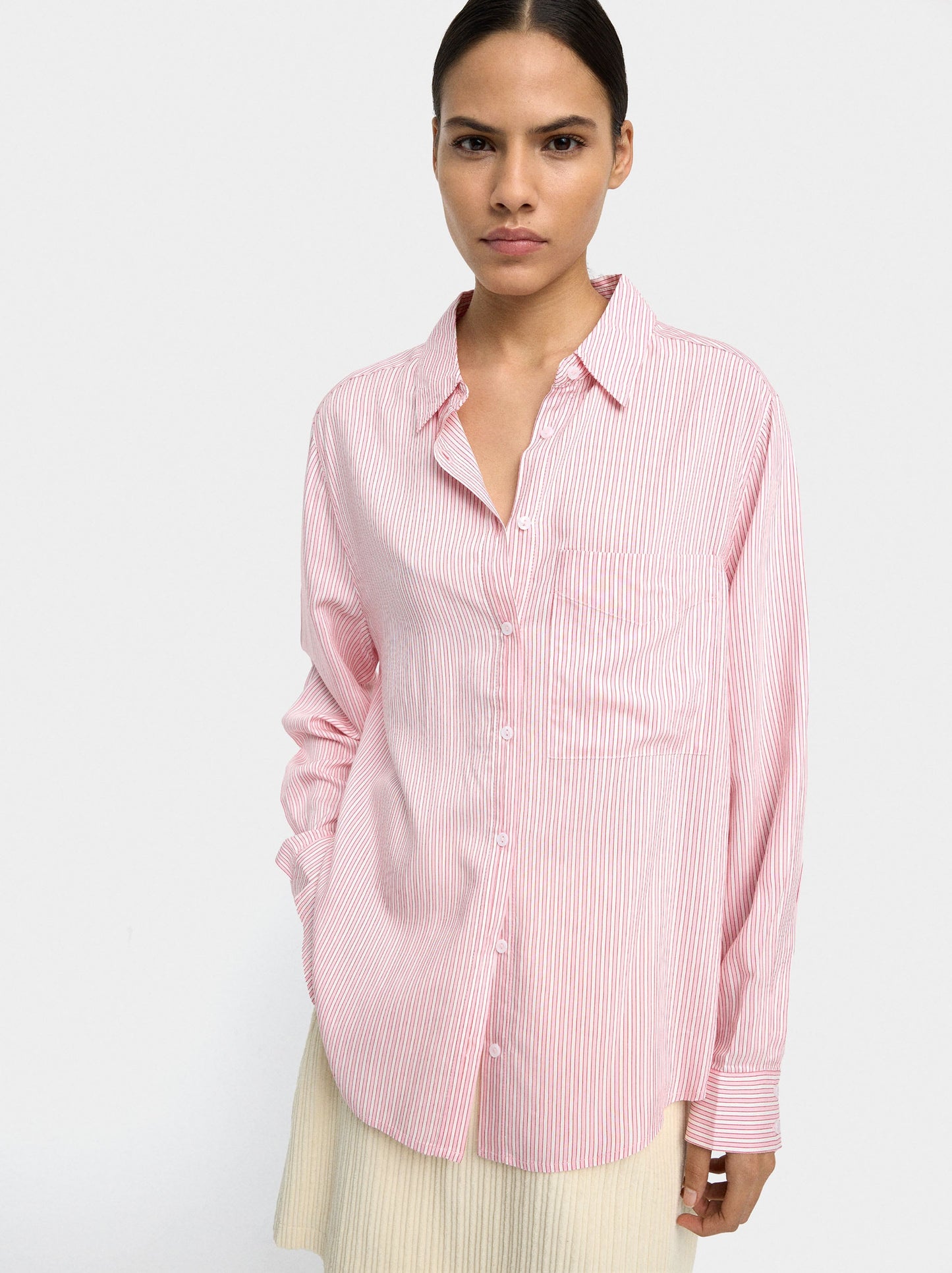 Shirt With Pinstripe