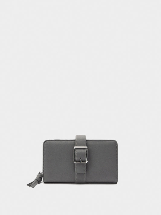 Plain Wallet With Buckle