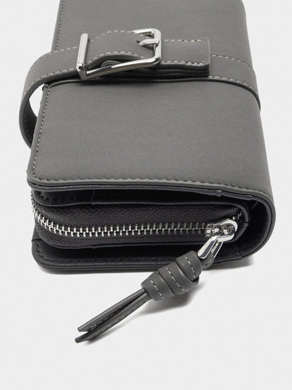 Plain Wallet With Buckle