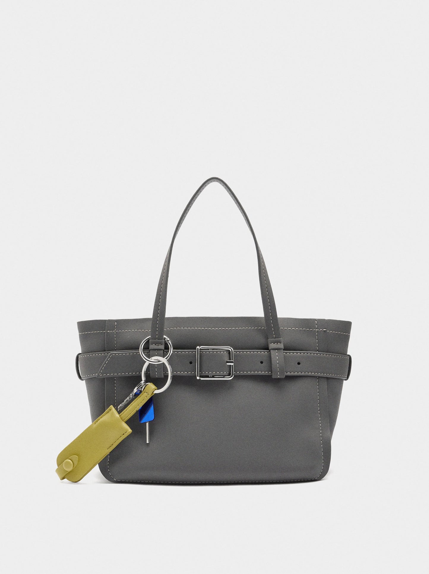 Tote Bag With Belt And Pendant