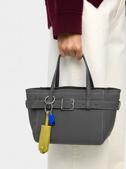Tote Bag With Belt And Pendant