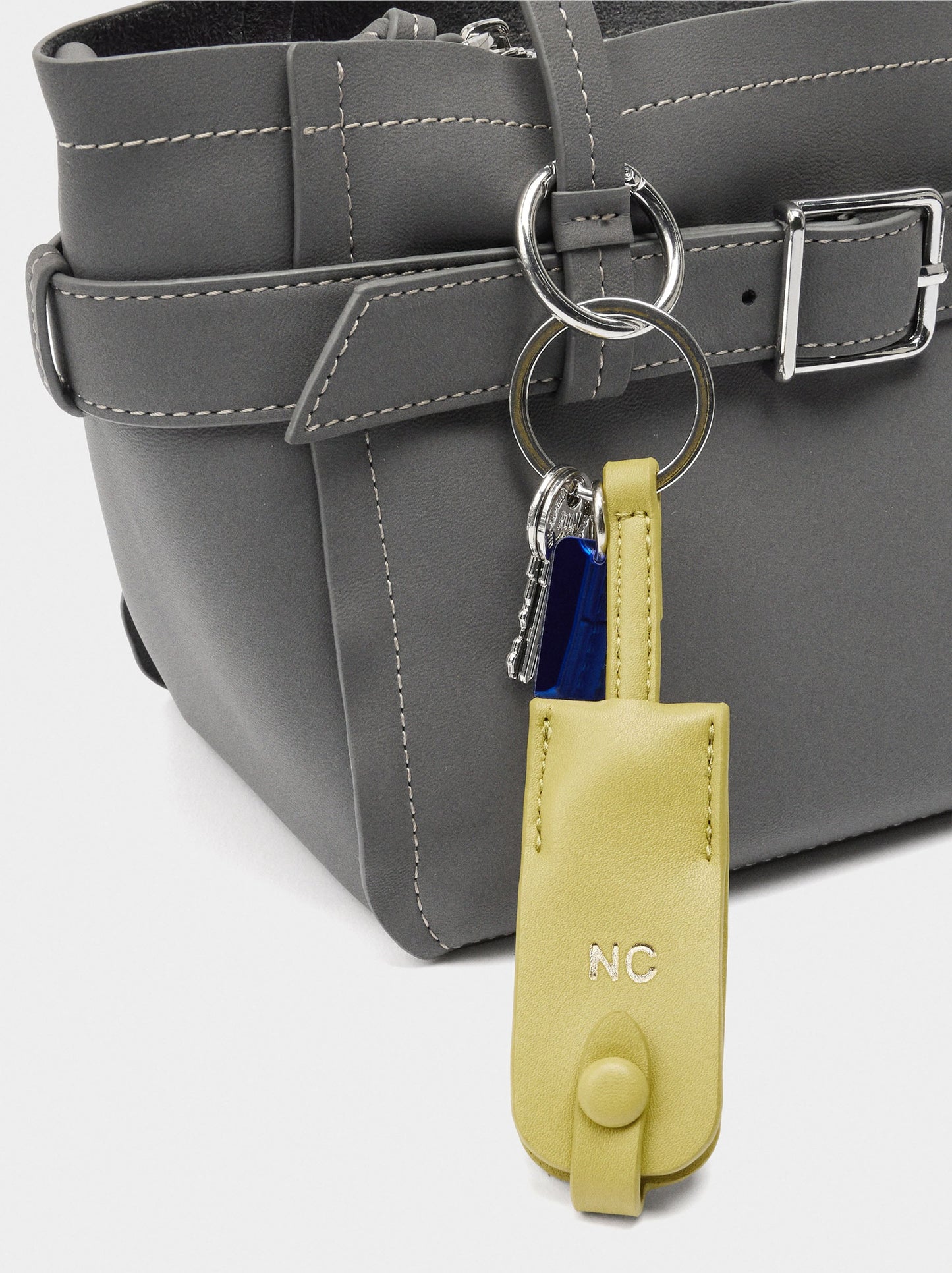 Tote Bag With Belt And Pendant