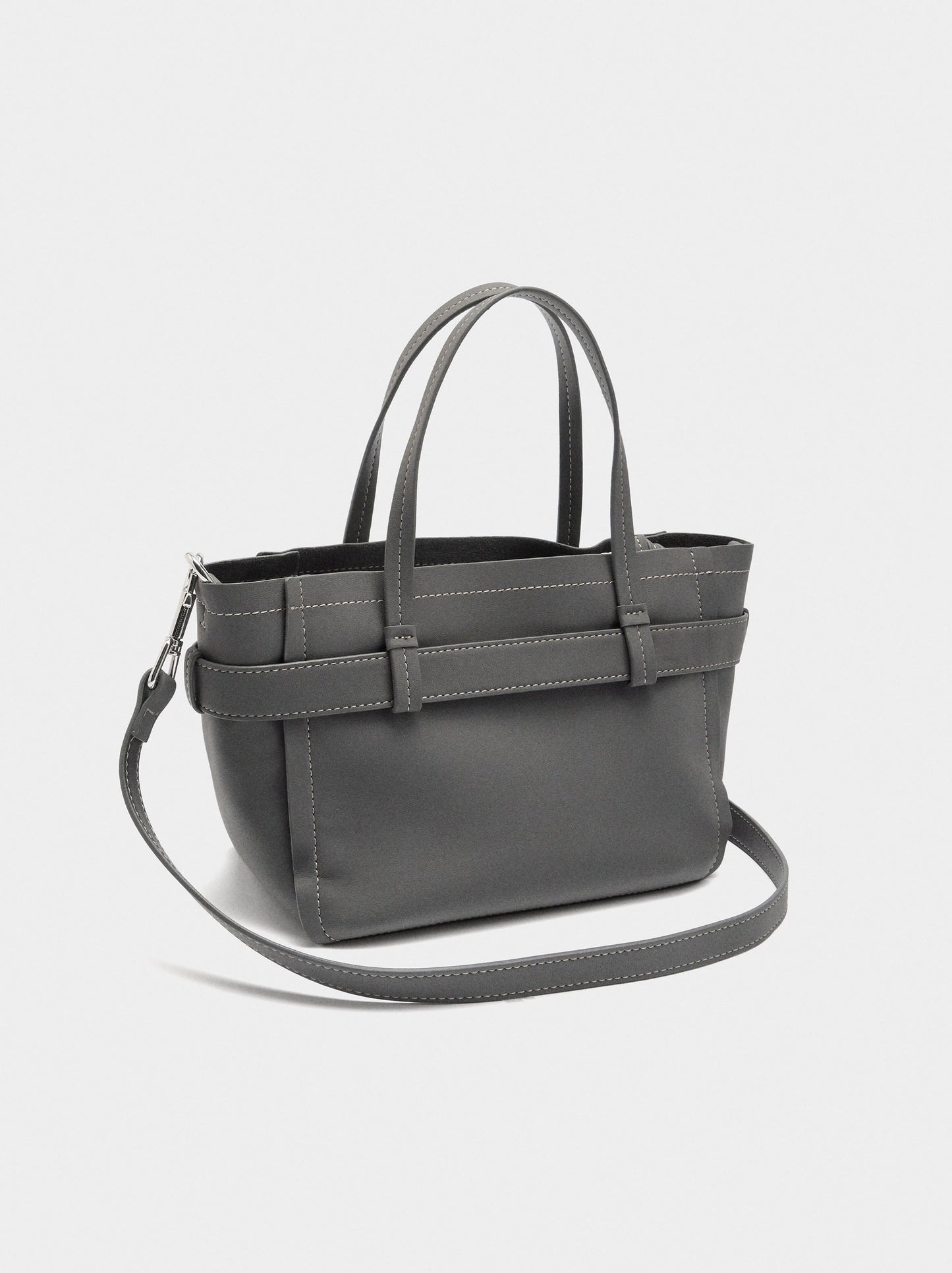 Tote Bag With Belt And Pendant