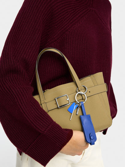 Tote Bag With Belt And Pendant