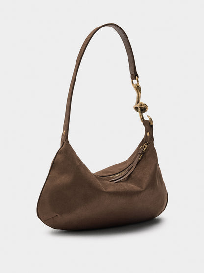 Shoulder Bag With Leather-Effect