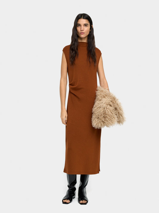 Midi Dress With Draped