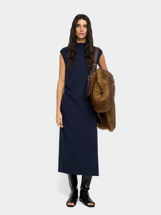 Midi Dress With Draped