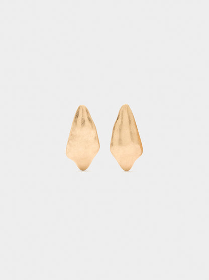 Diamond-Shaped Earrings With Embossed Detail