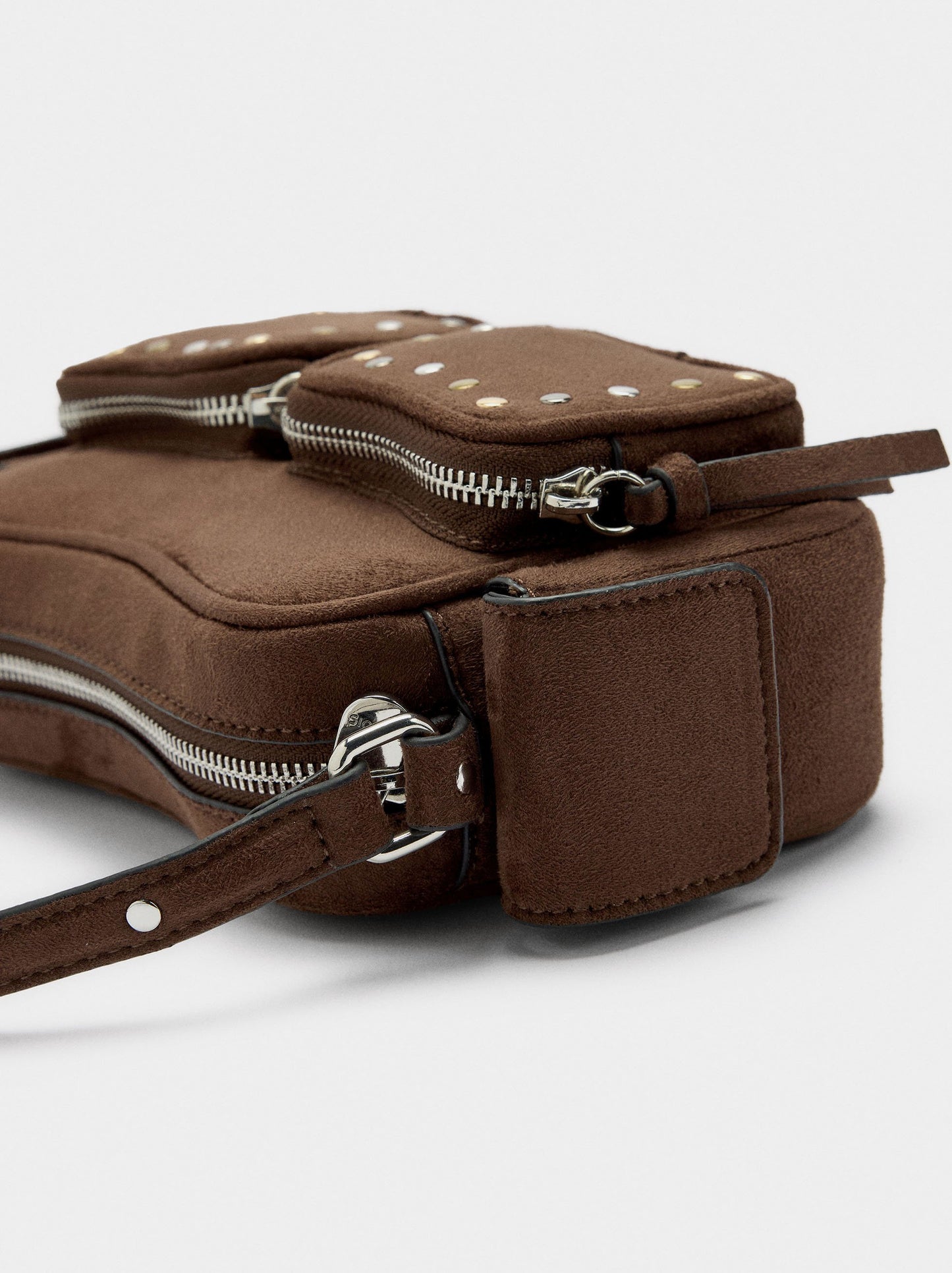 Leather-Effect Handbag With Studs