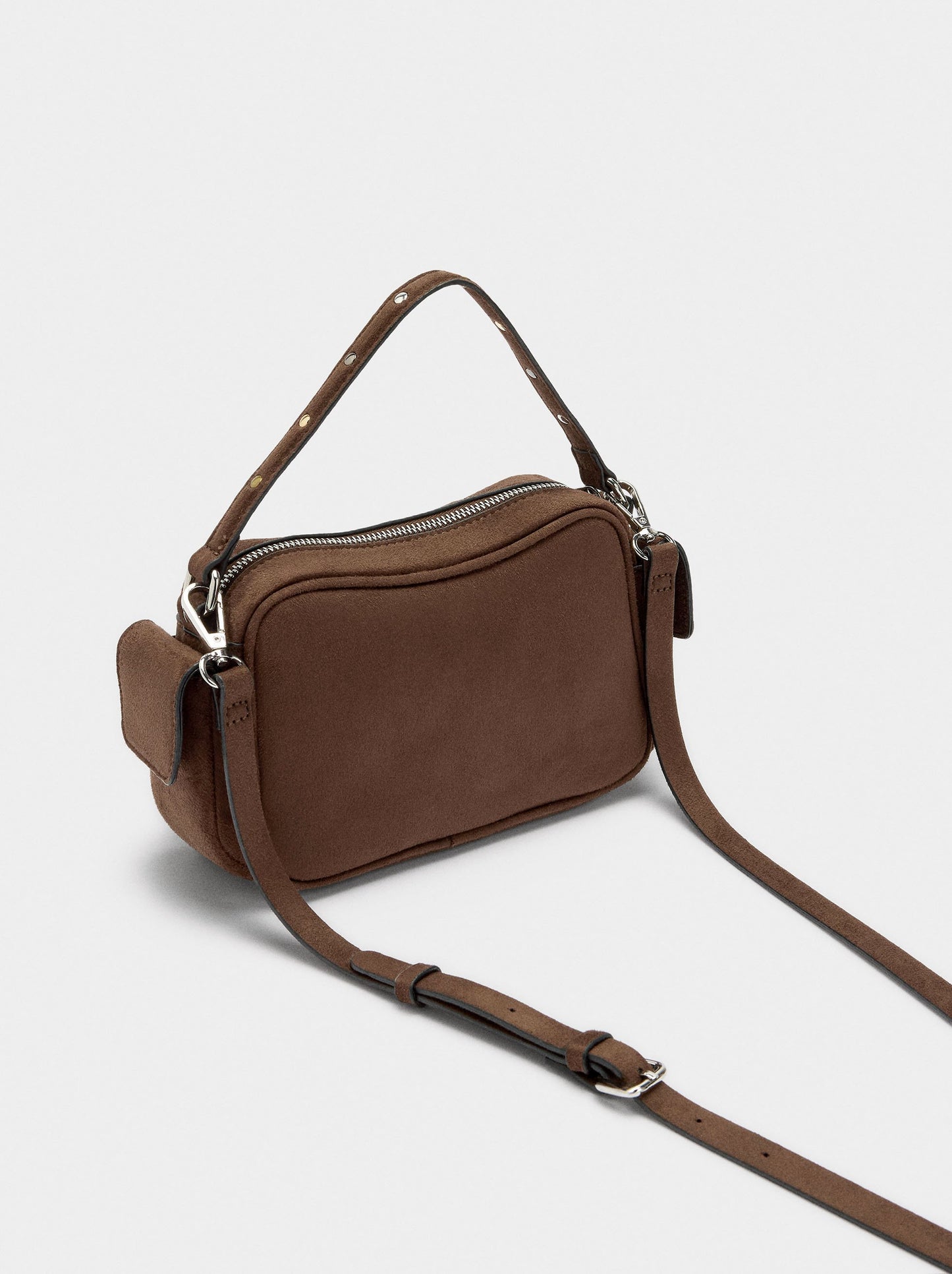 Leather-Effect Handbag With Studs